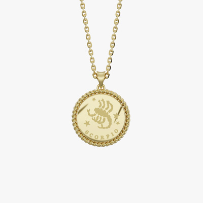 Scorpio Birth Month Gold Pendant